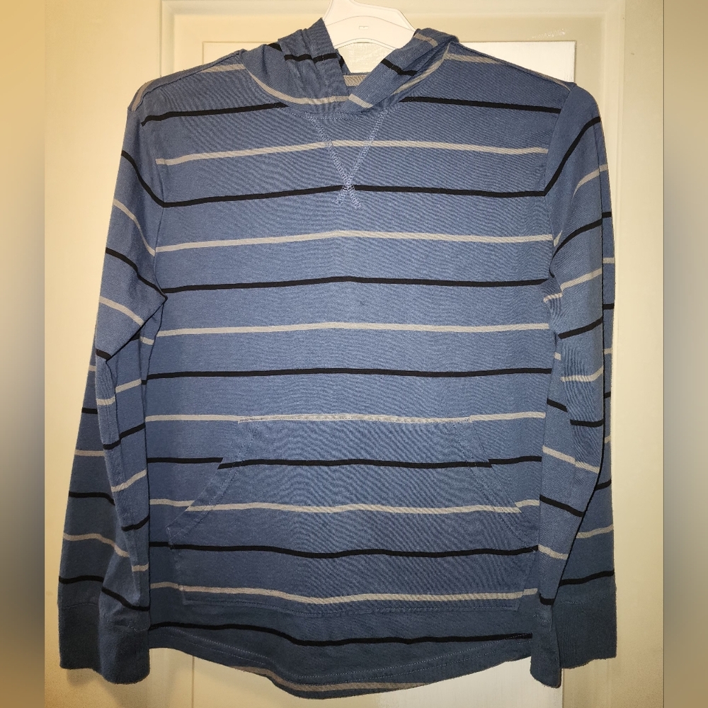 Sonoma Navy and Gray Supersoft Hooded Tee